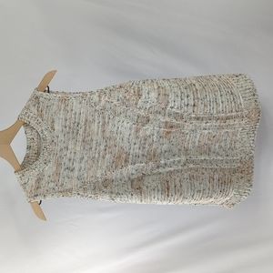 Loft Marled Cable Knit Sleeveless Sweater